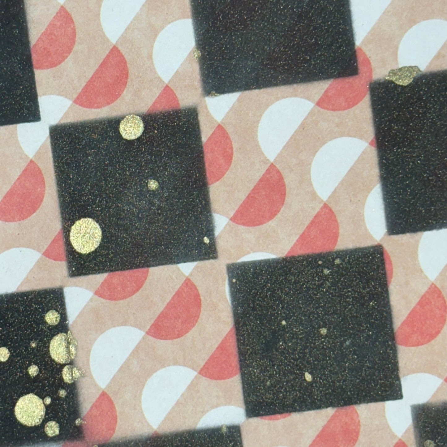 Orange Swirl - Scrapbook Chess Board