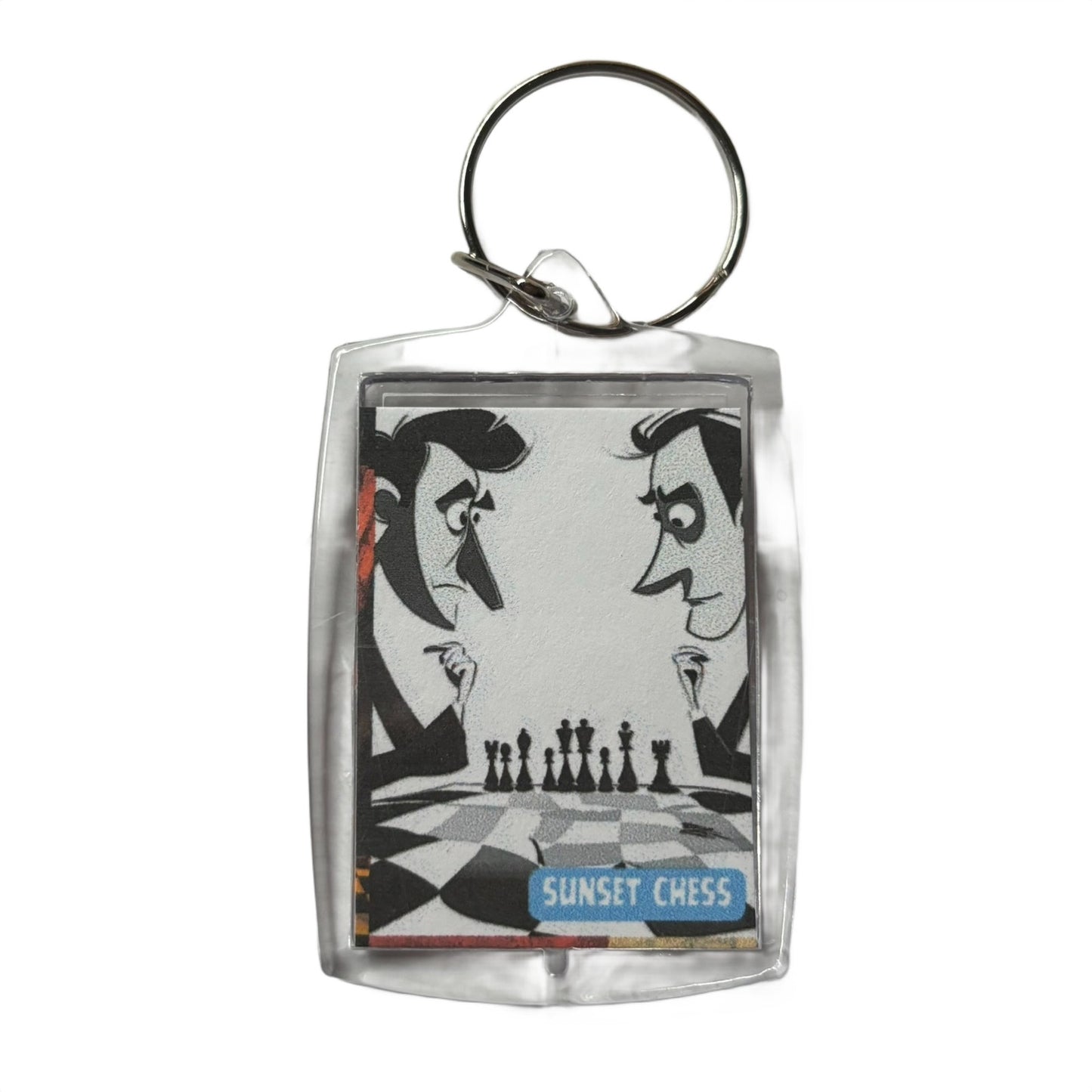 Cartoon Politicians - Chess  Photo Keychain
