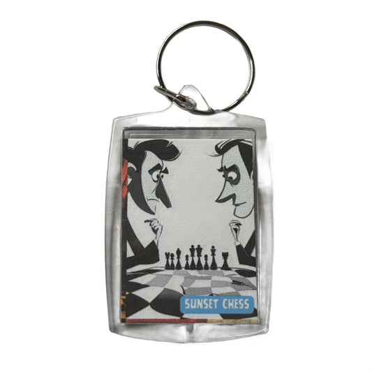 Cartoon Politicians - Chess  Photo Keychain