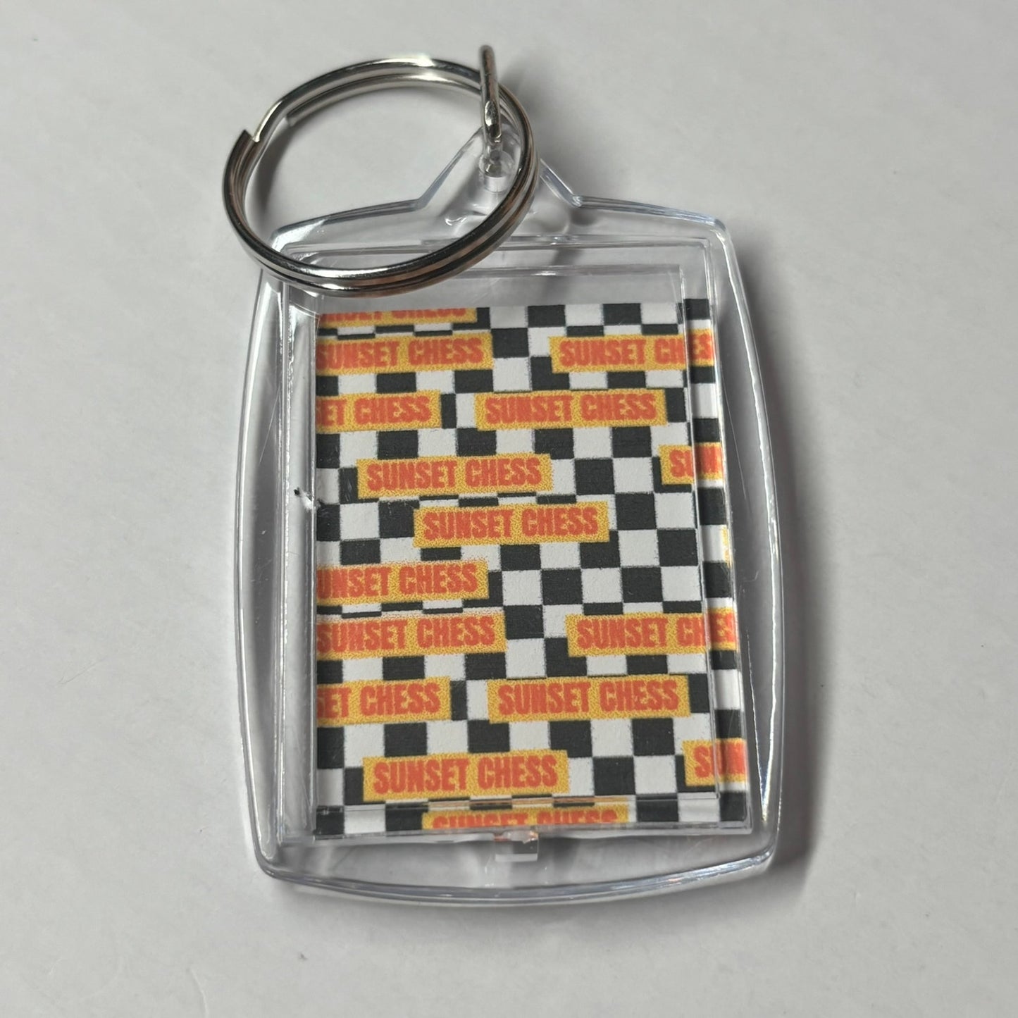 Red Face - Chess  Photo Keychain