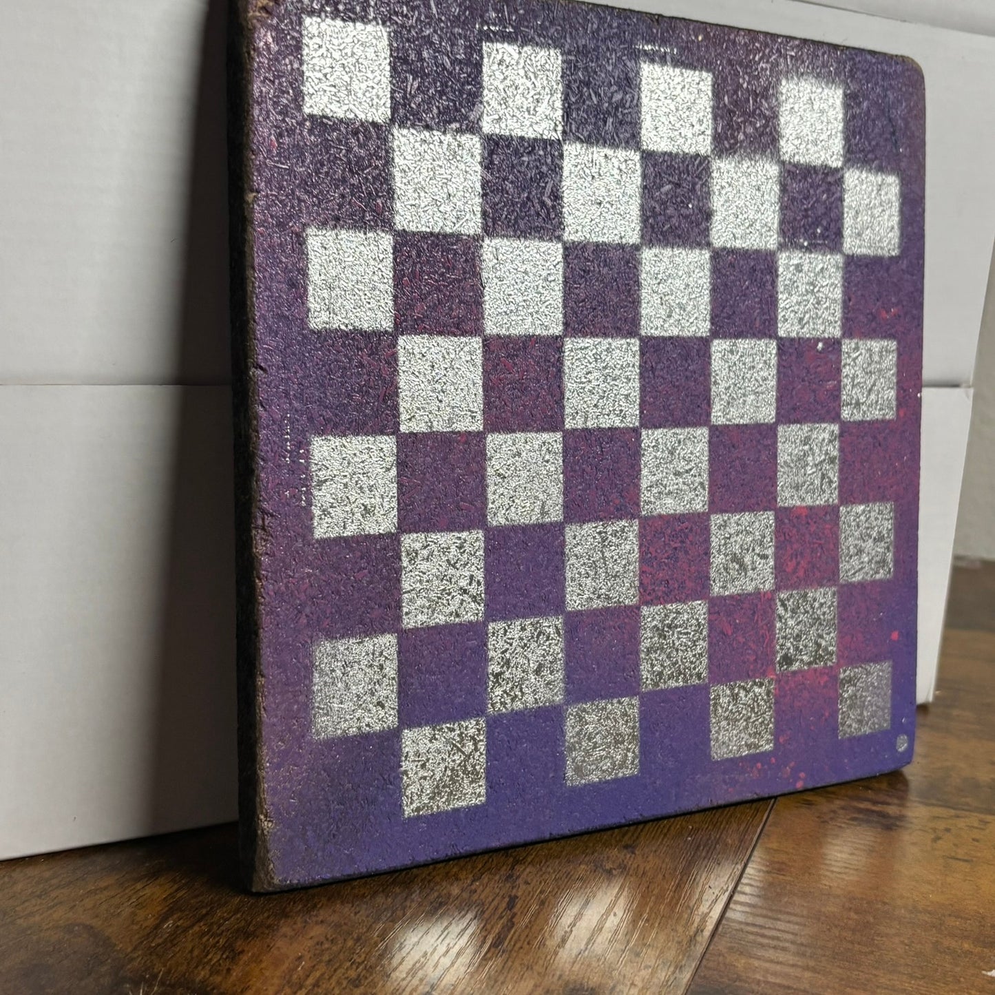 Purple Chrome - Painted Double Sided Chess Board