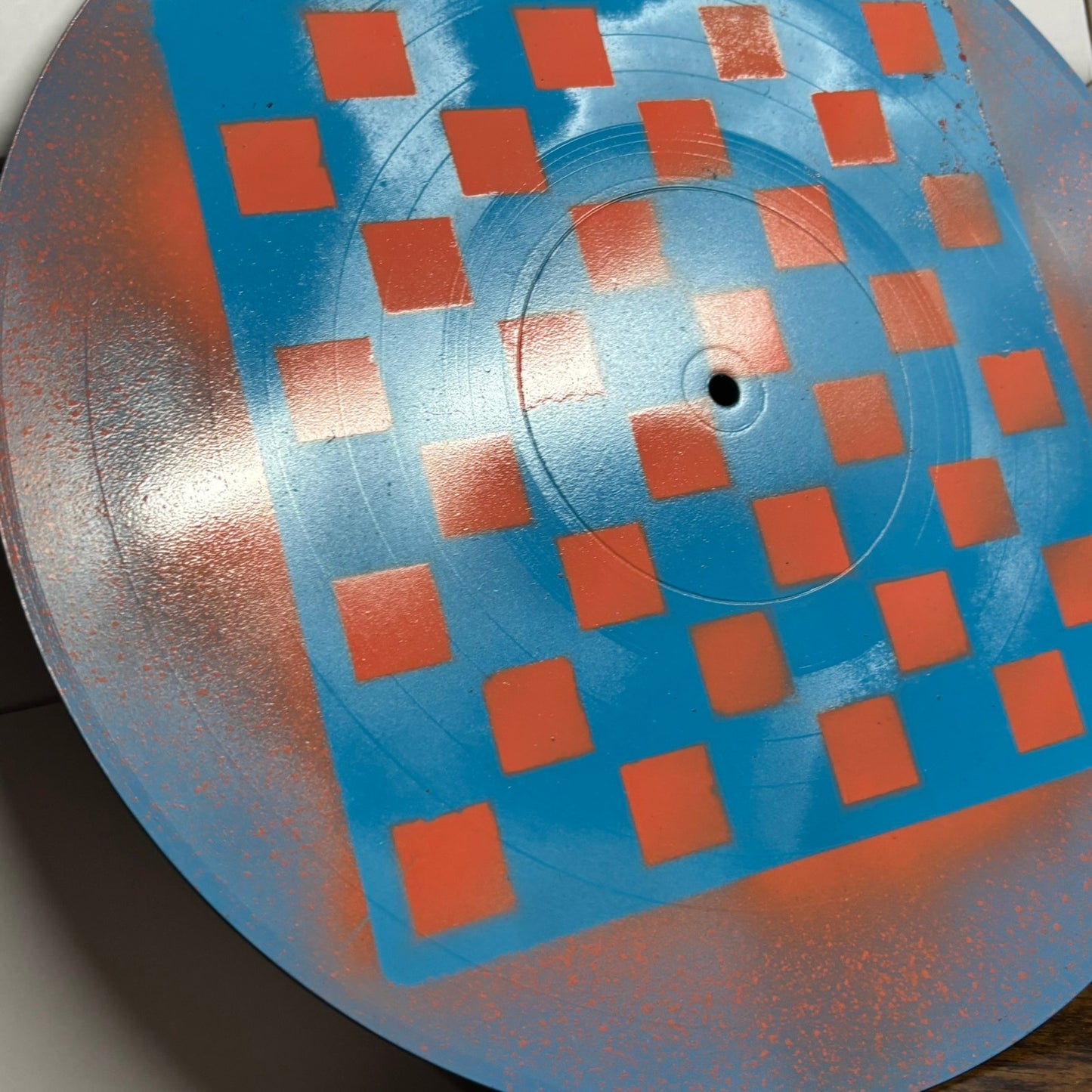 Miami Orange & Blue - Vinyl Chess Board