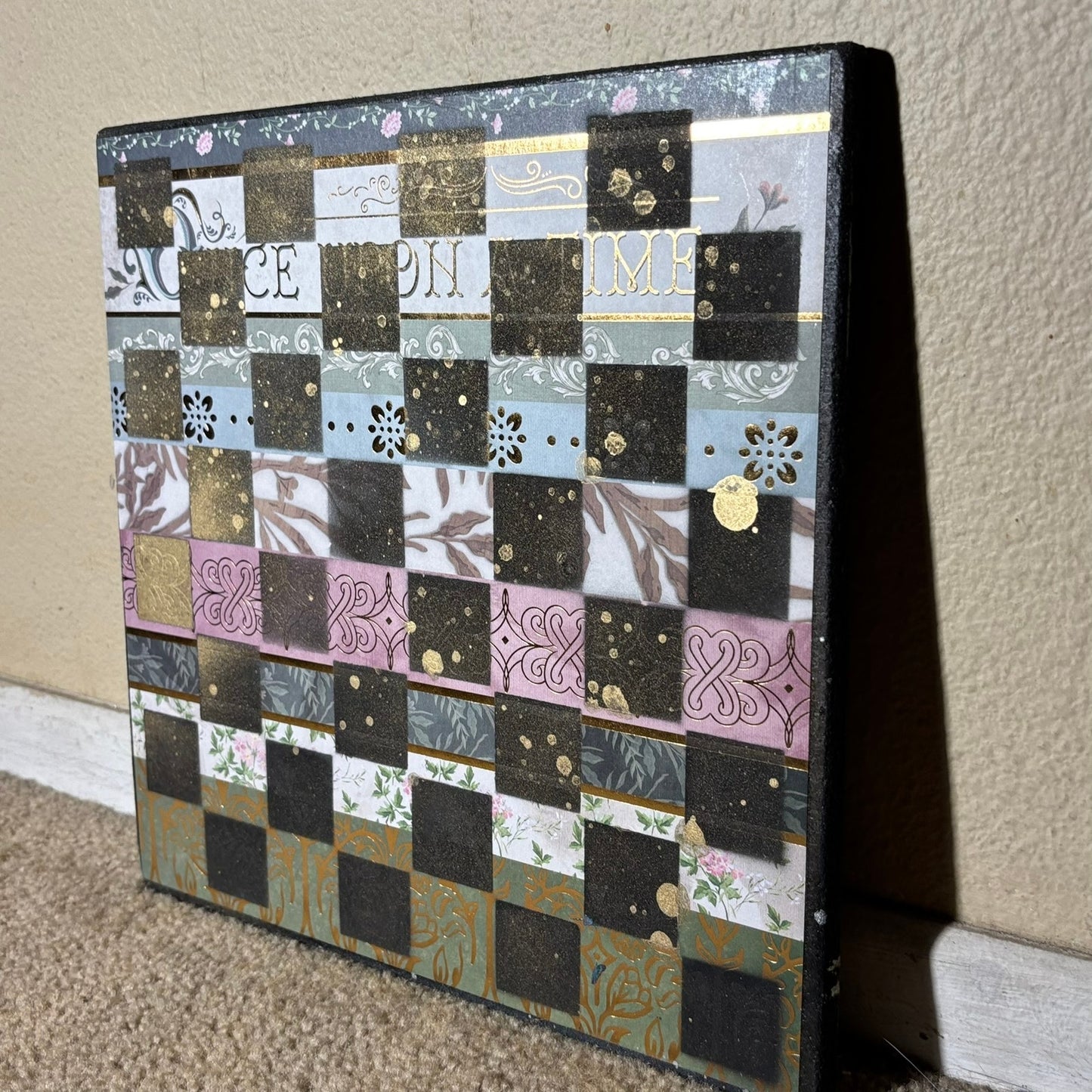 Splendid Collage - Scrapbook Chess Board