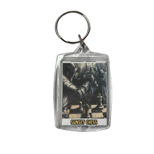 Amidst The Battle - Chess  Photo Keychain