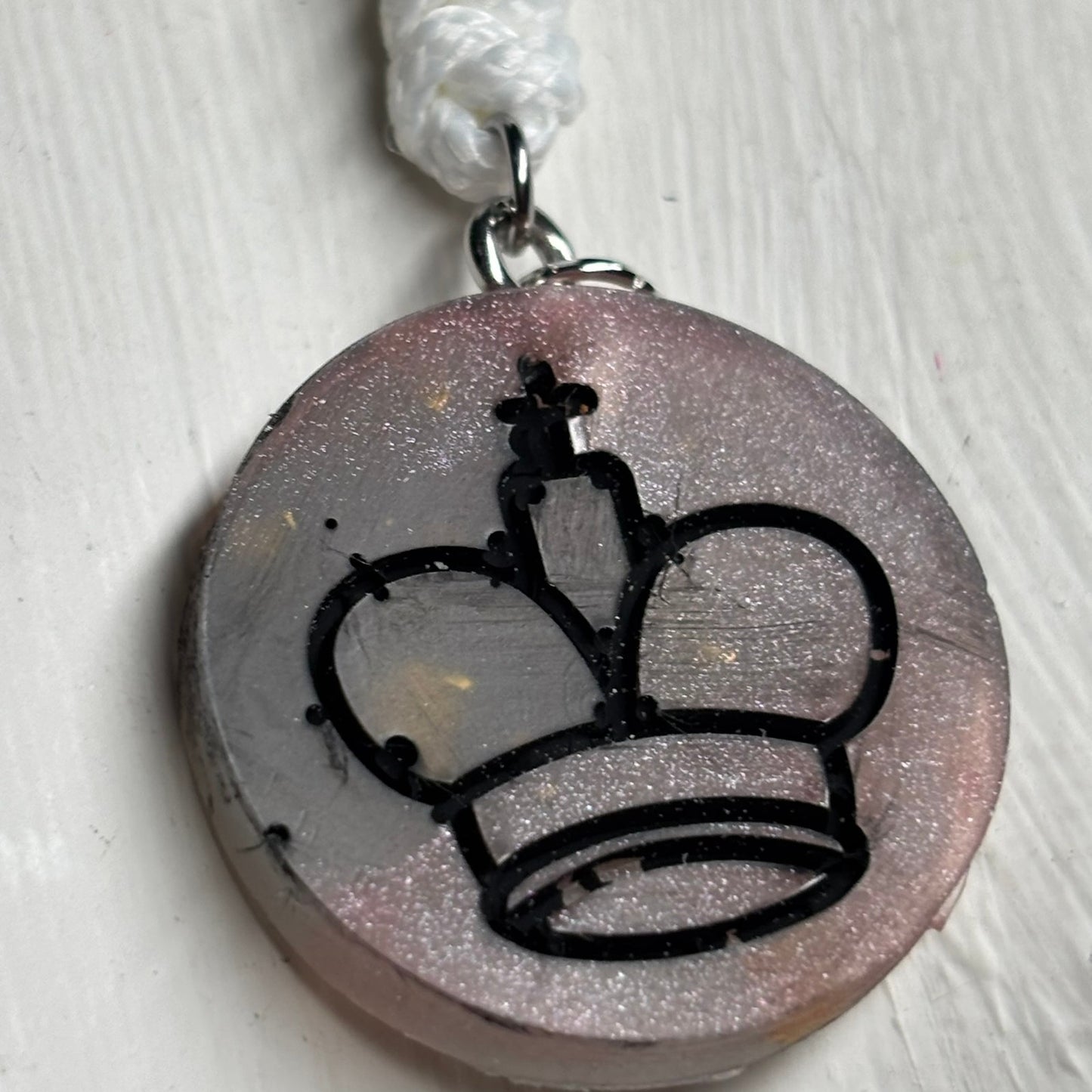 Simple King - Handmade Resin Chess Necklace