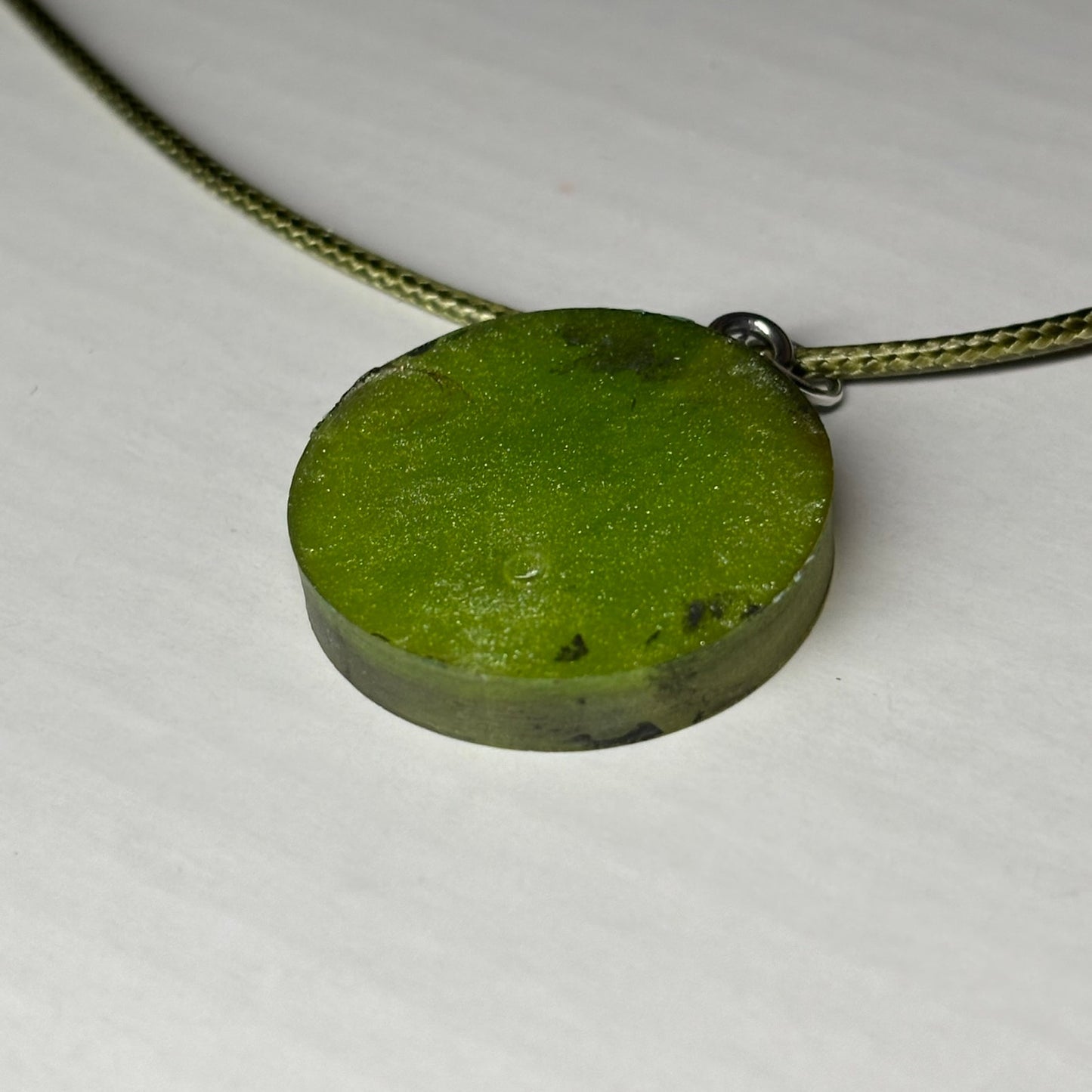 Dark Green Rook - Handmade Resin Chess Necklace