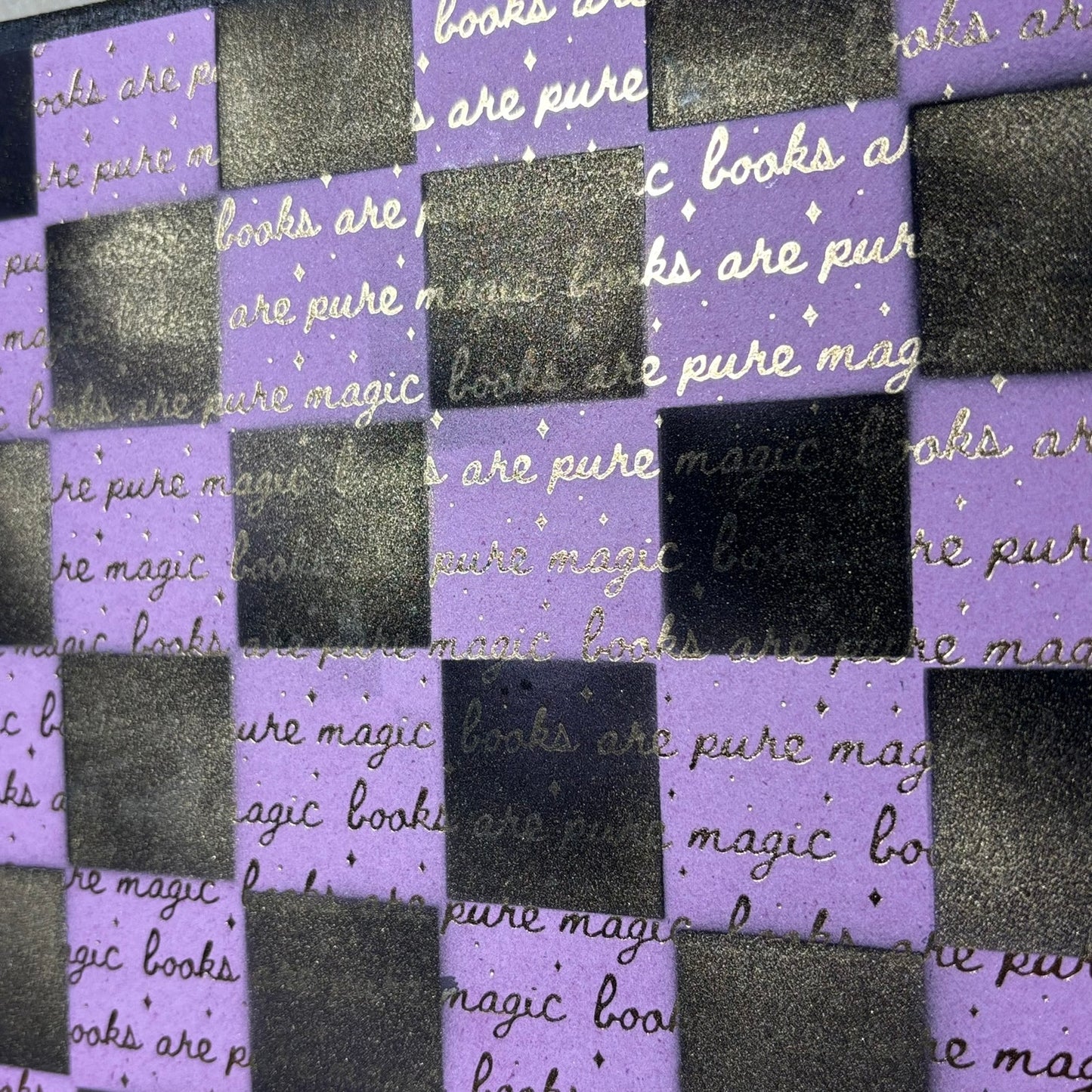 Purple Glimmer - Scrapbook Chess Board