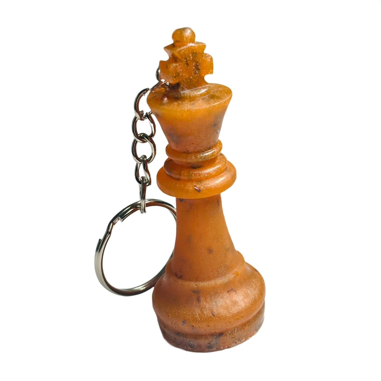 Fire Orange King - Handmade Resin Keychain