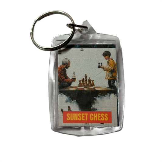 Old & Young - Chess  Photo Keychain