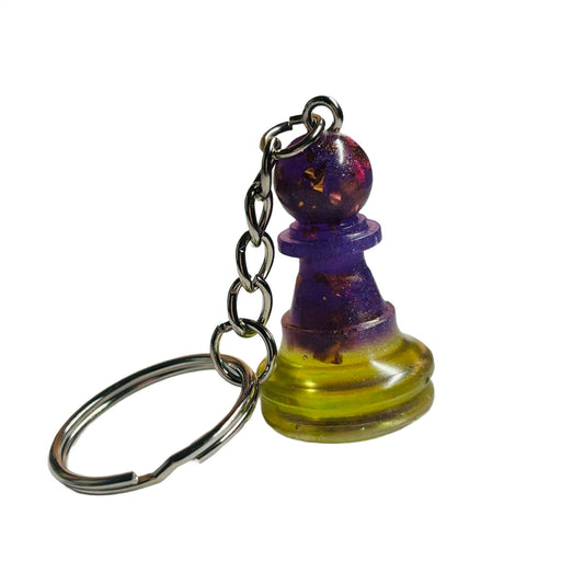 Purple Pawn - Handmade Resin Keychain