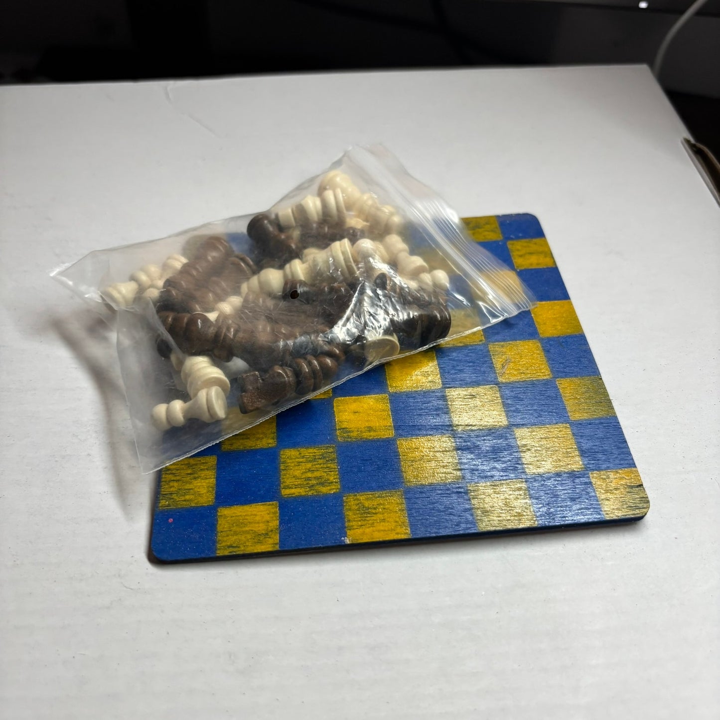 Yellow Blue - Mini Chess Set