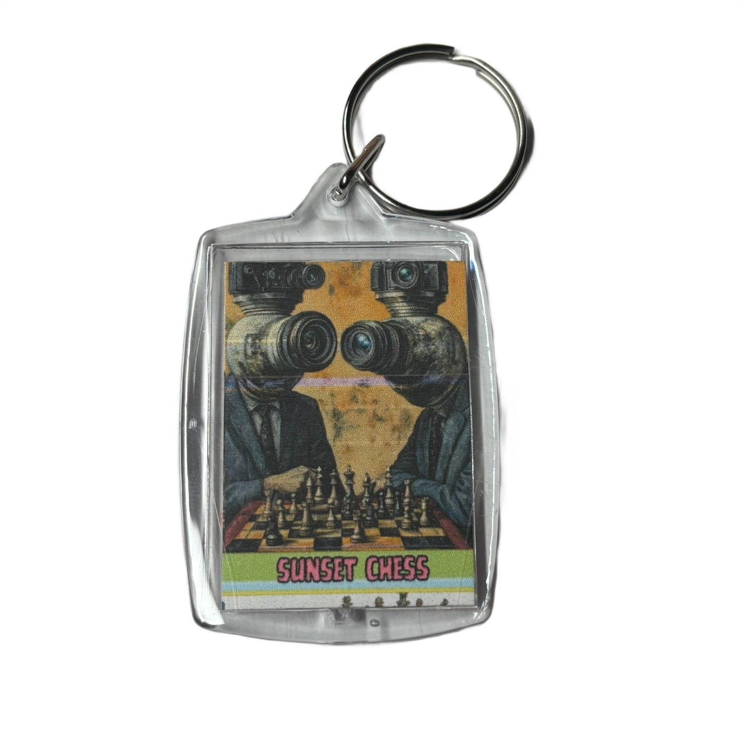 Photogenic - Sunset Chess Photo Keychain