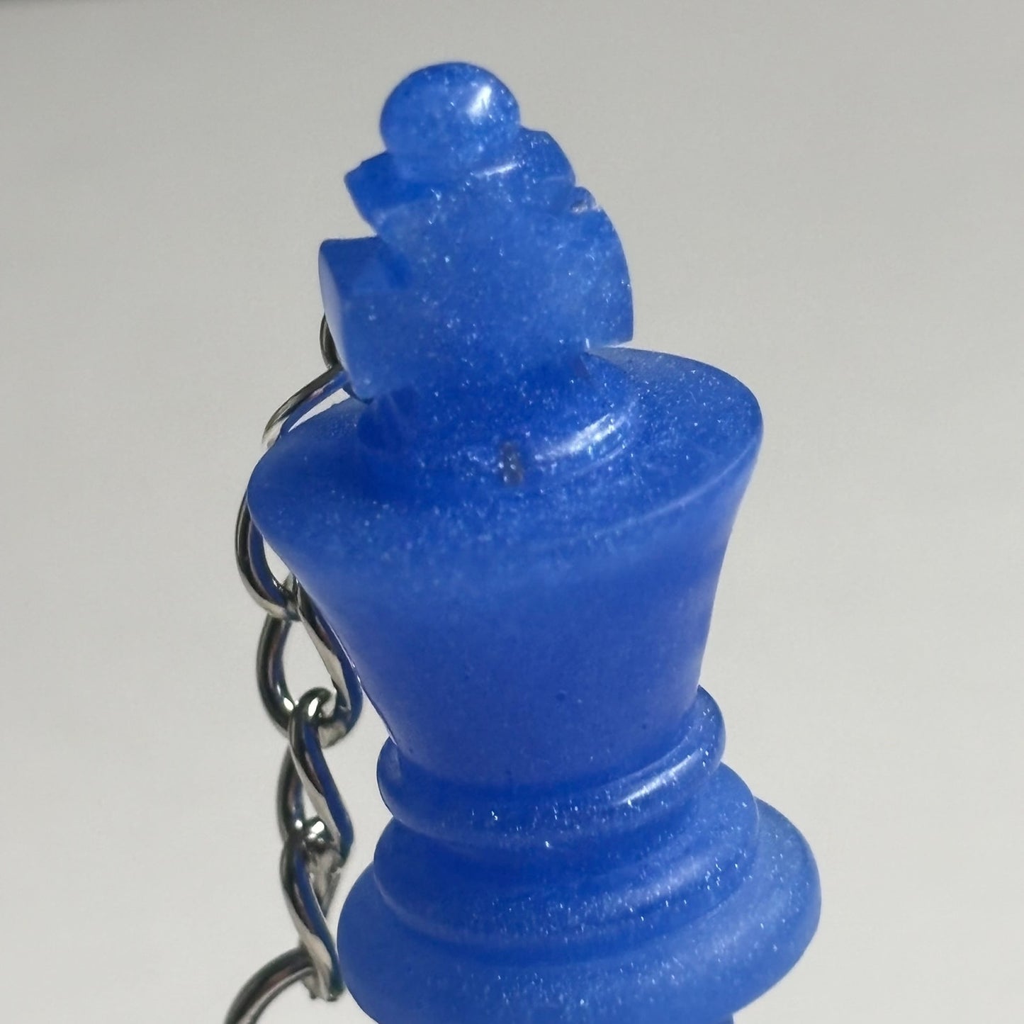 Blue/Green King - Handmade Resin Keychain