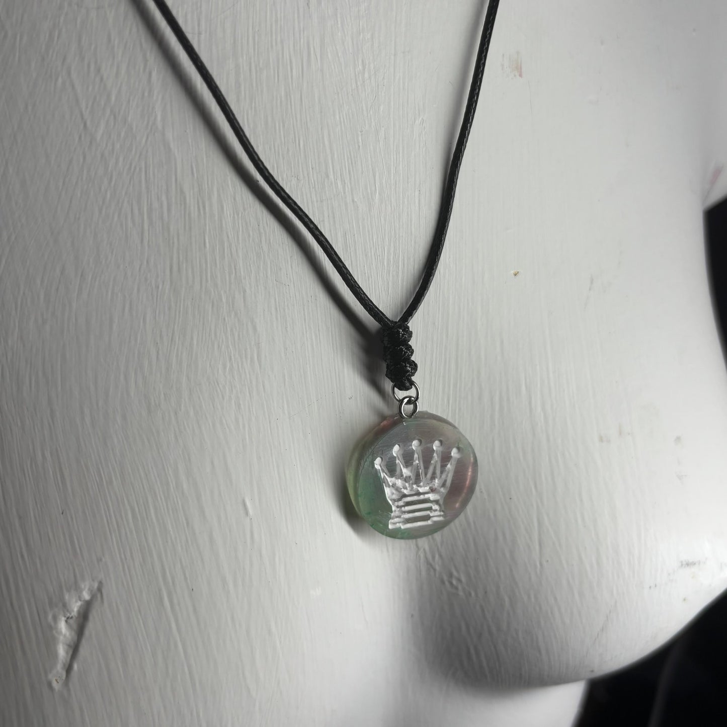 Tropic Vibes Queen - Handmade Resin Chess Necklace