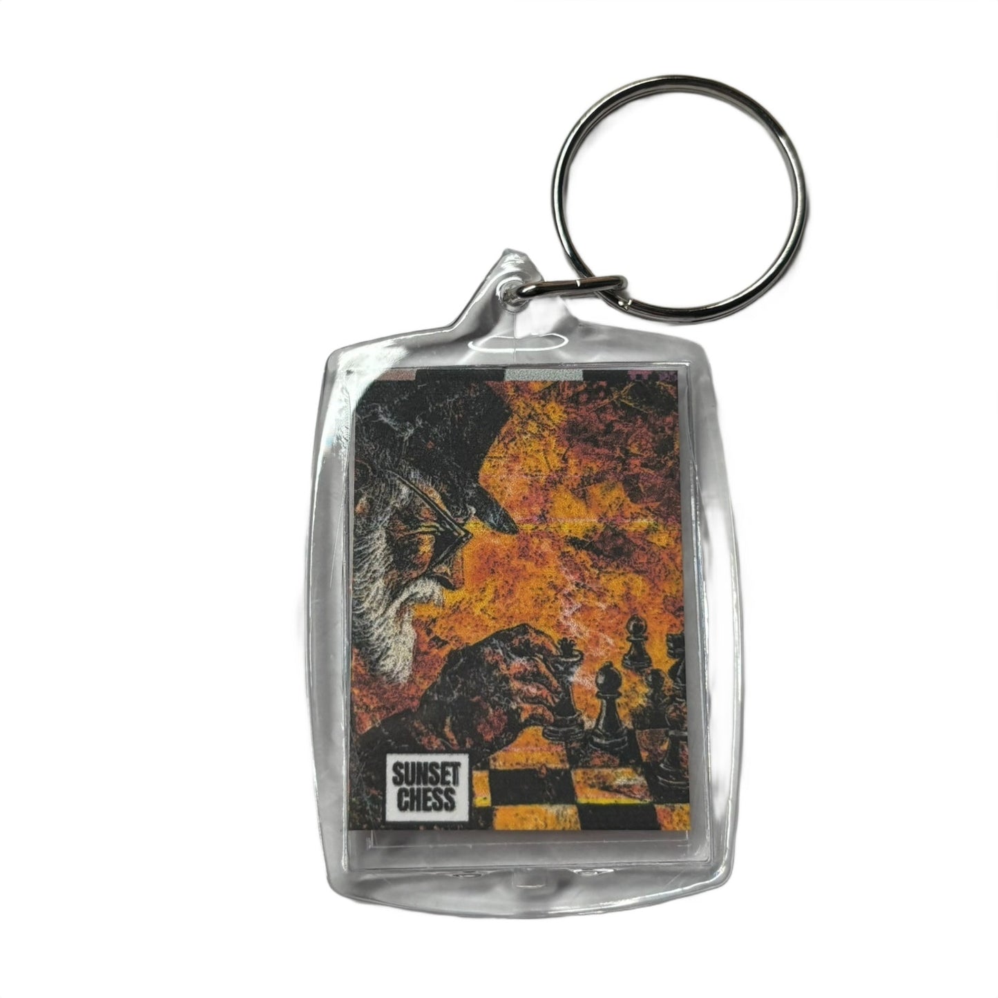 Fire Ignites - Chess  Photo Keychain