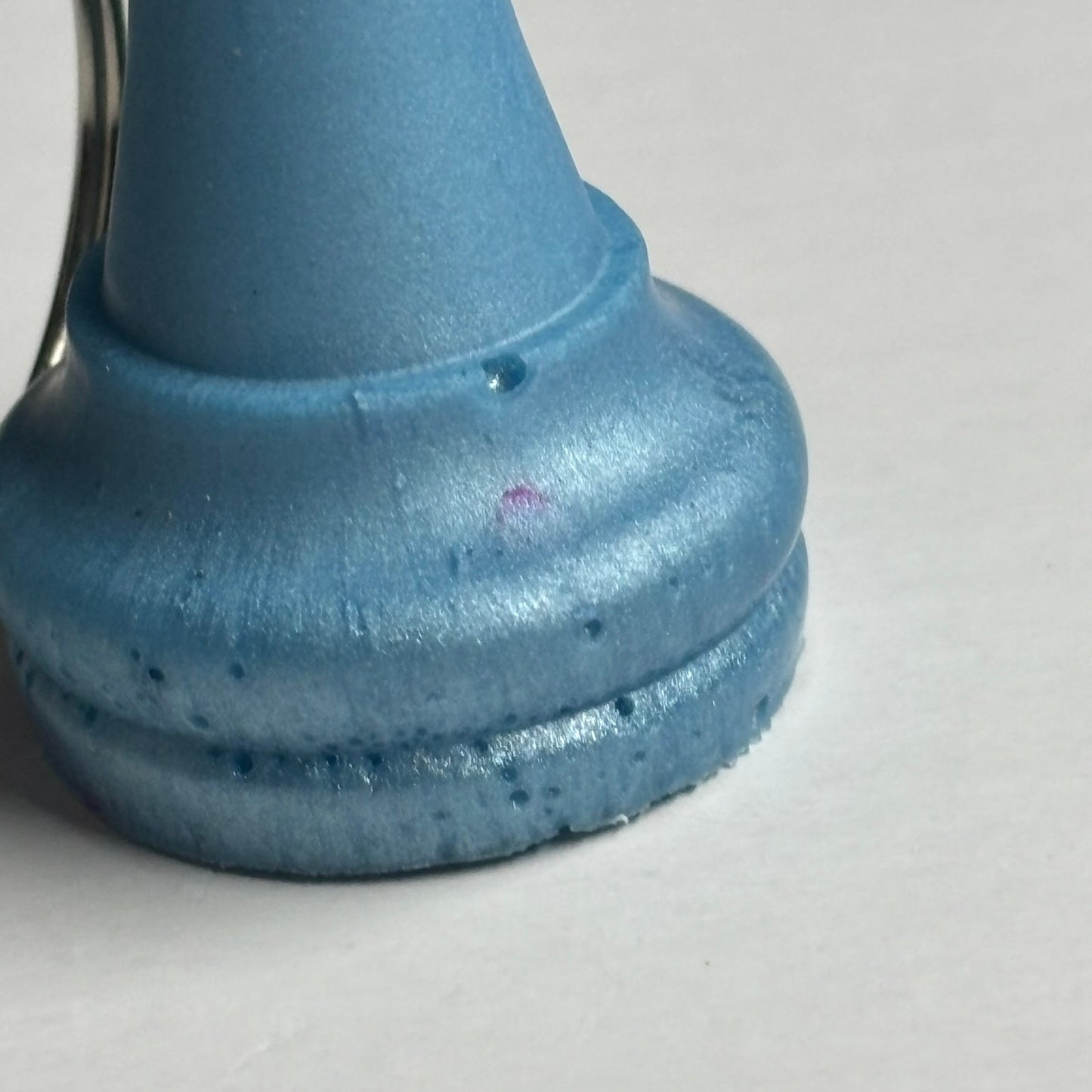 Plain Blue King - Handmade Resin Keychain