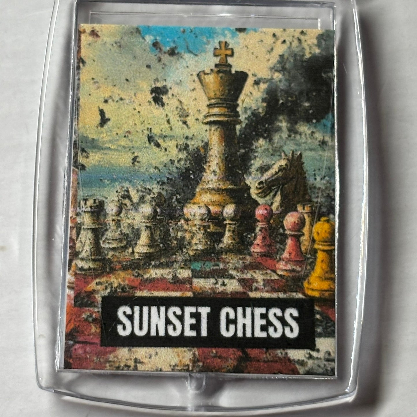 Kings Explosion - Chess  Photo Keychain