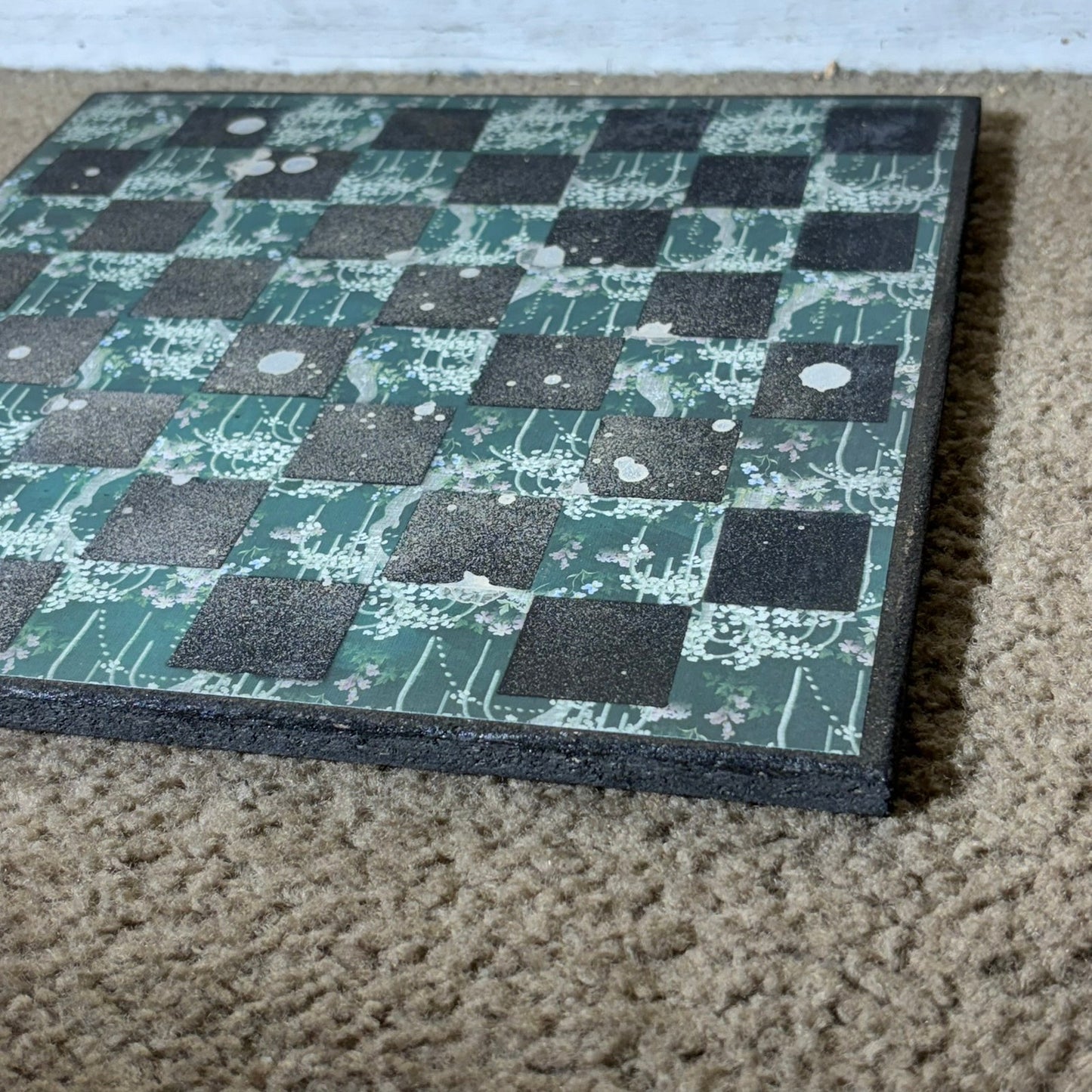 Chrome Green - Scrapbook Chess Board
