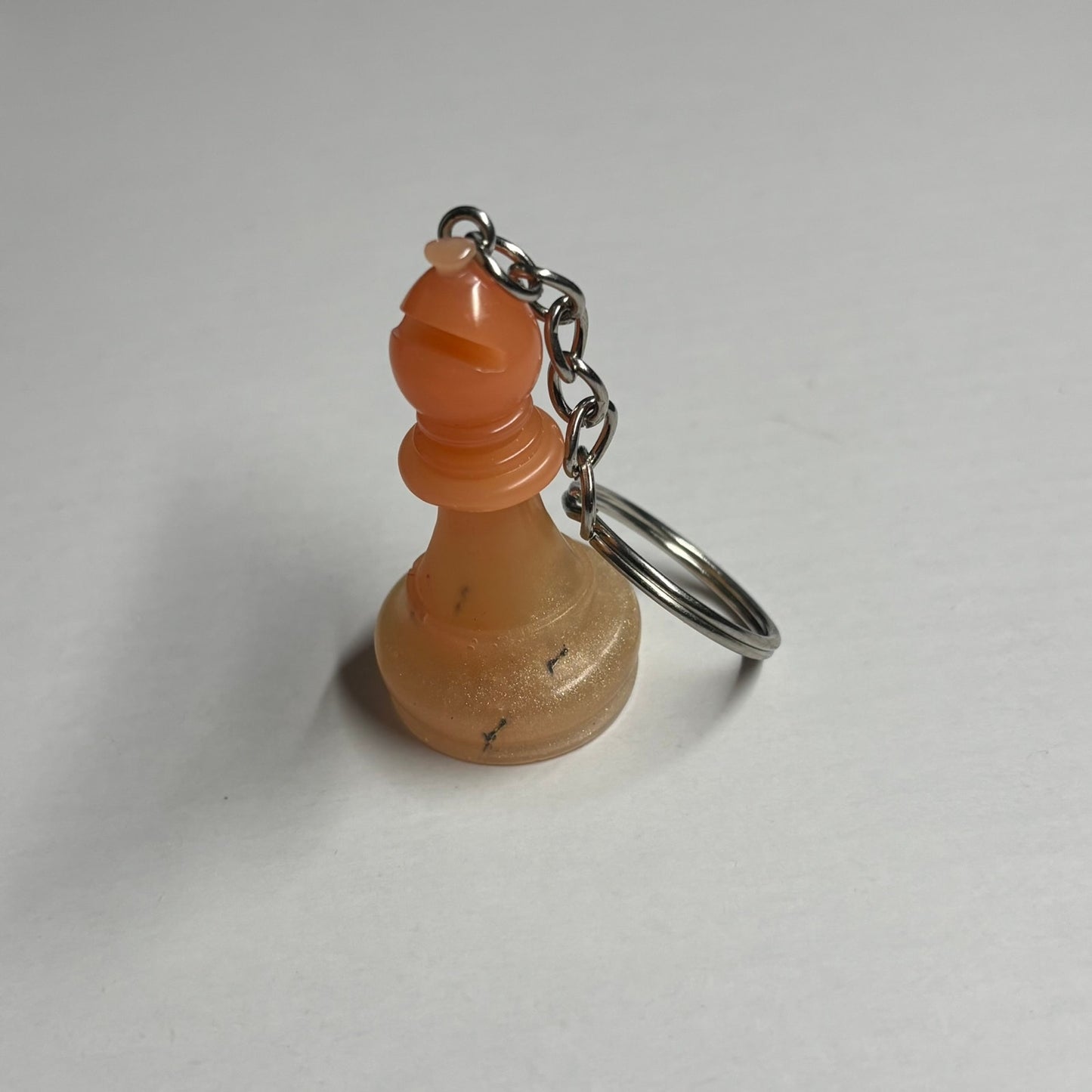 Orange Cream Bishop - Handmade Resin Keychain