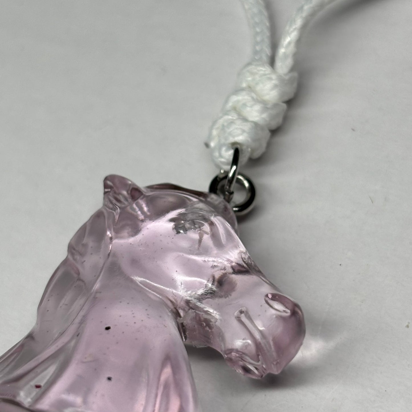 Quality Pink Knight - Handmade Resin Chess Necklace