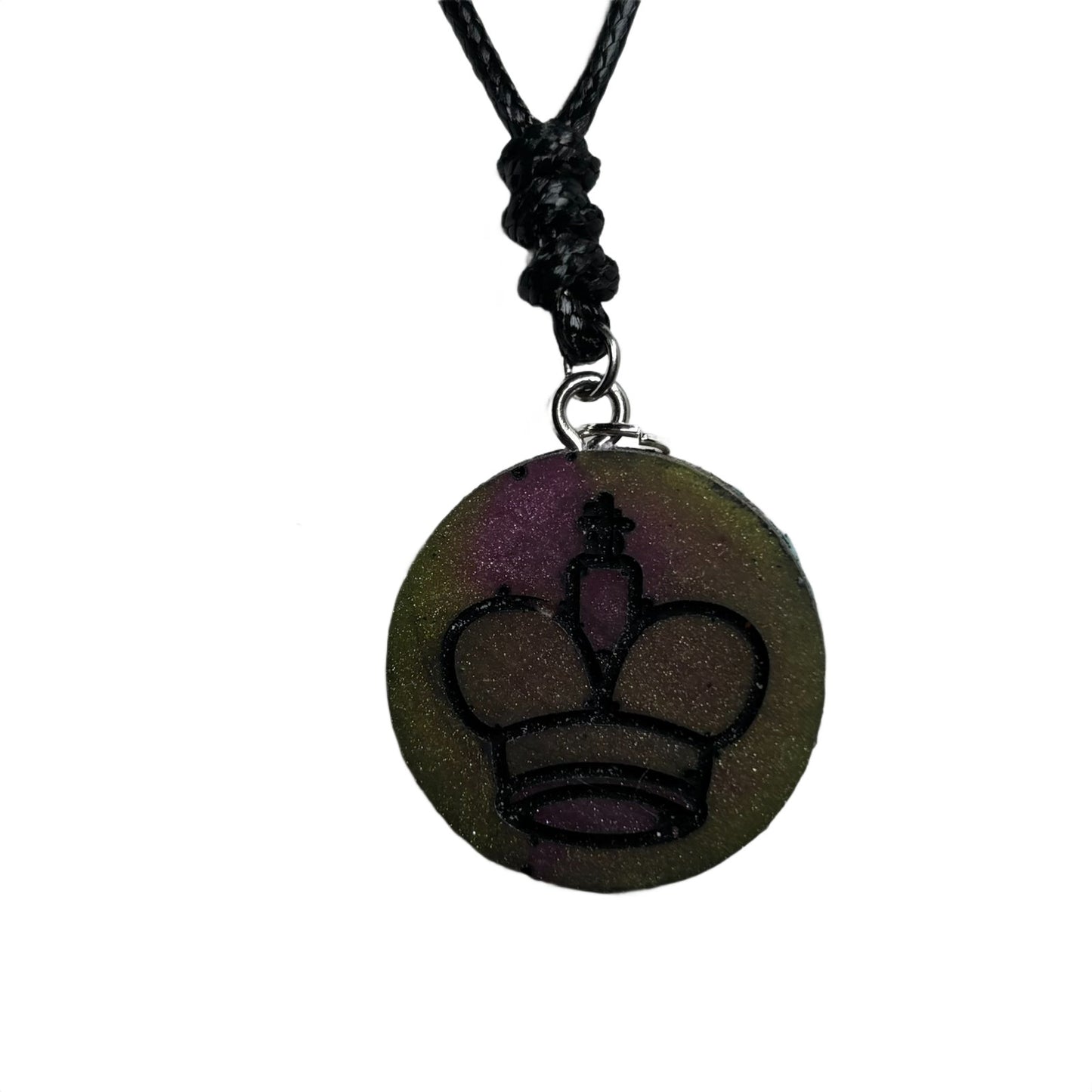 Dark King - Handmade Resin Chess Necklace
