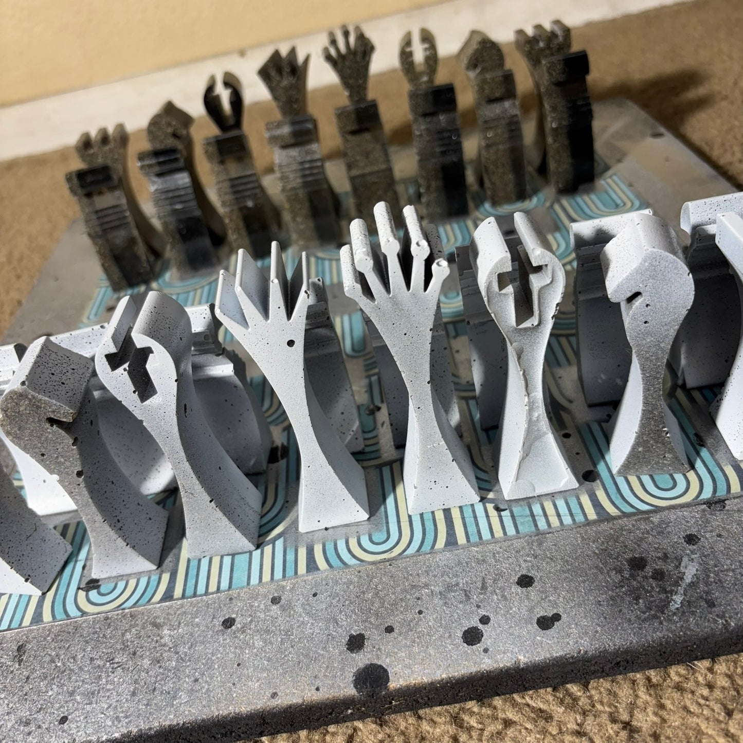 Space Gray Mix - Large Deluxe Chess Set