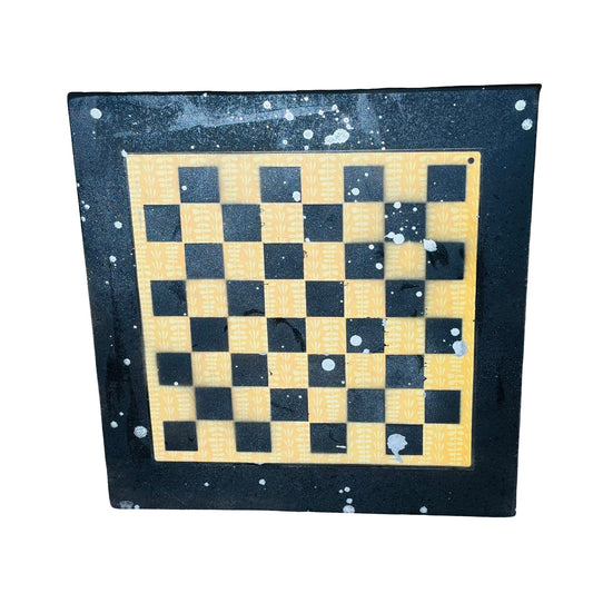 Yellow Royal Pattern - Large Scrapbook Chess Board