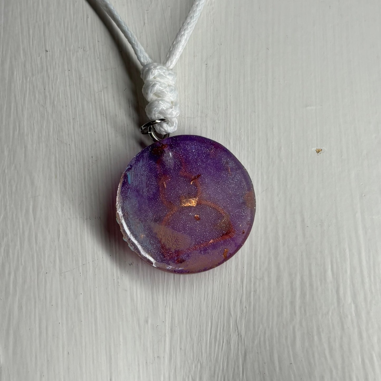 Halloween Purple Pawn - Handmade Resin Chess Necklace