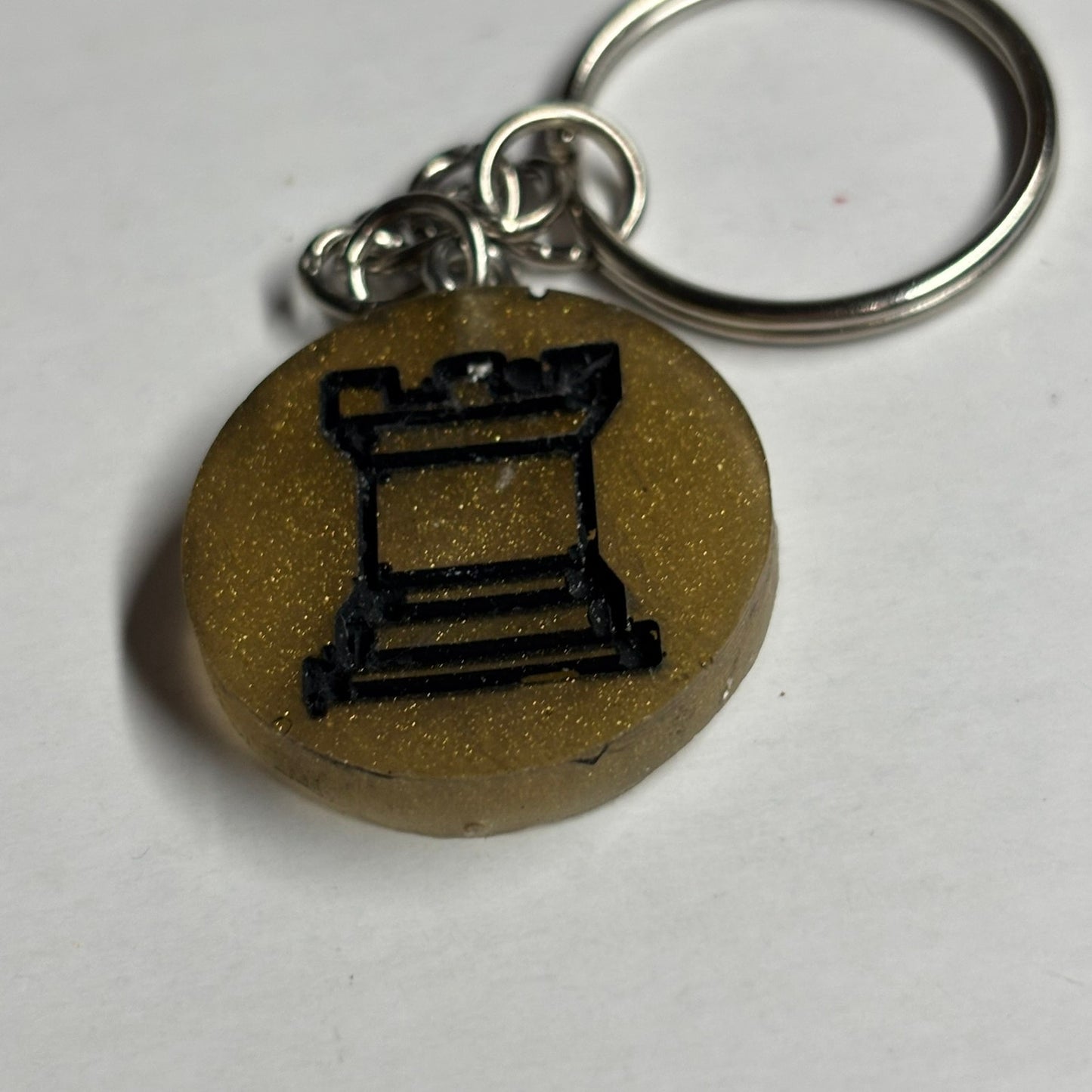 Old School Rook - Handmade Resin Keychain