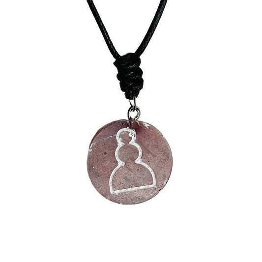 Sand Pawn - Handmade Resin Chess Necklace