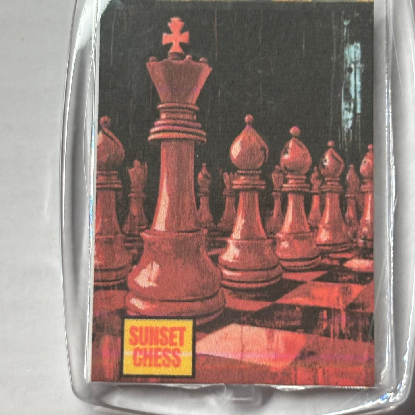 Supreme Red - Chess  Photo Keychain
