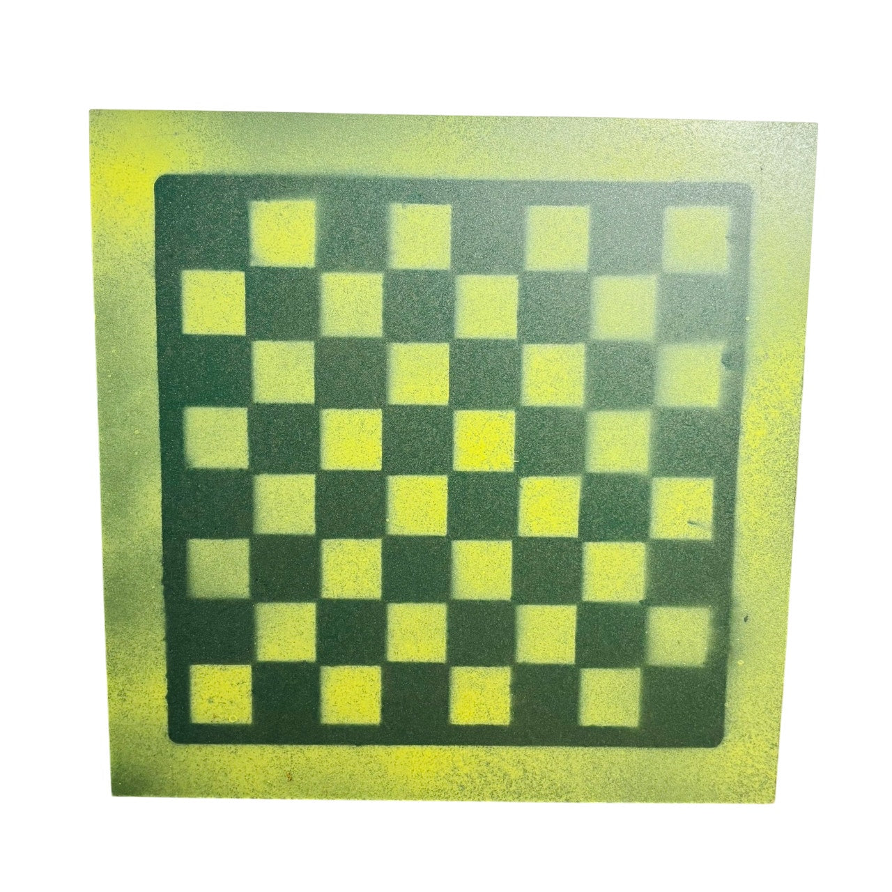 Green Lime - Painted Chess Board