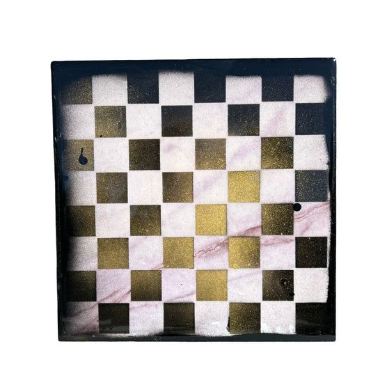 Soft Pink - Resin Coated Chess Board
