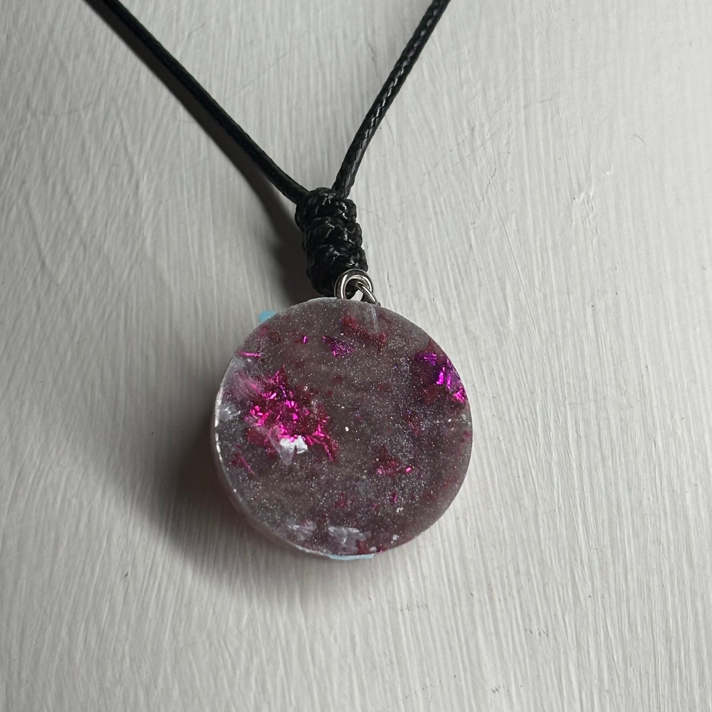 Purple Rook - Handmade Resin Chess Necklace