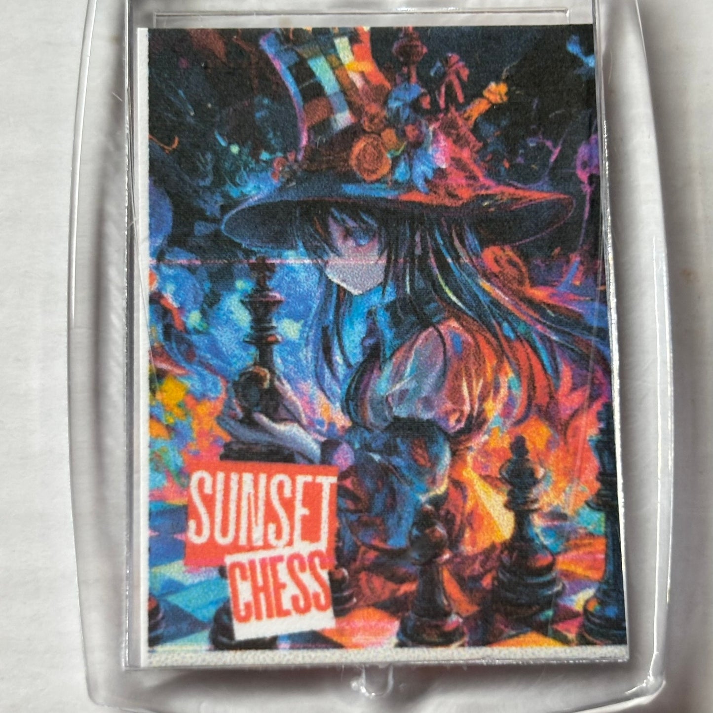 Anime Witch - Chess  Photo Keychain