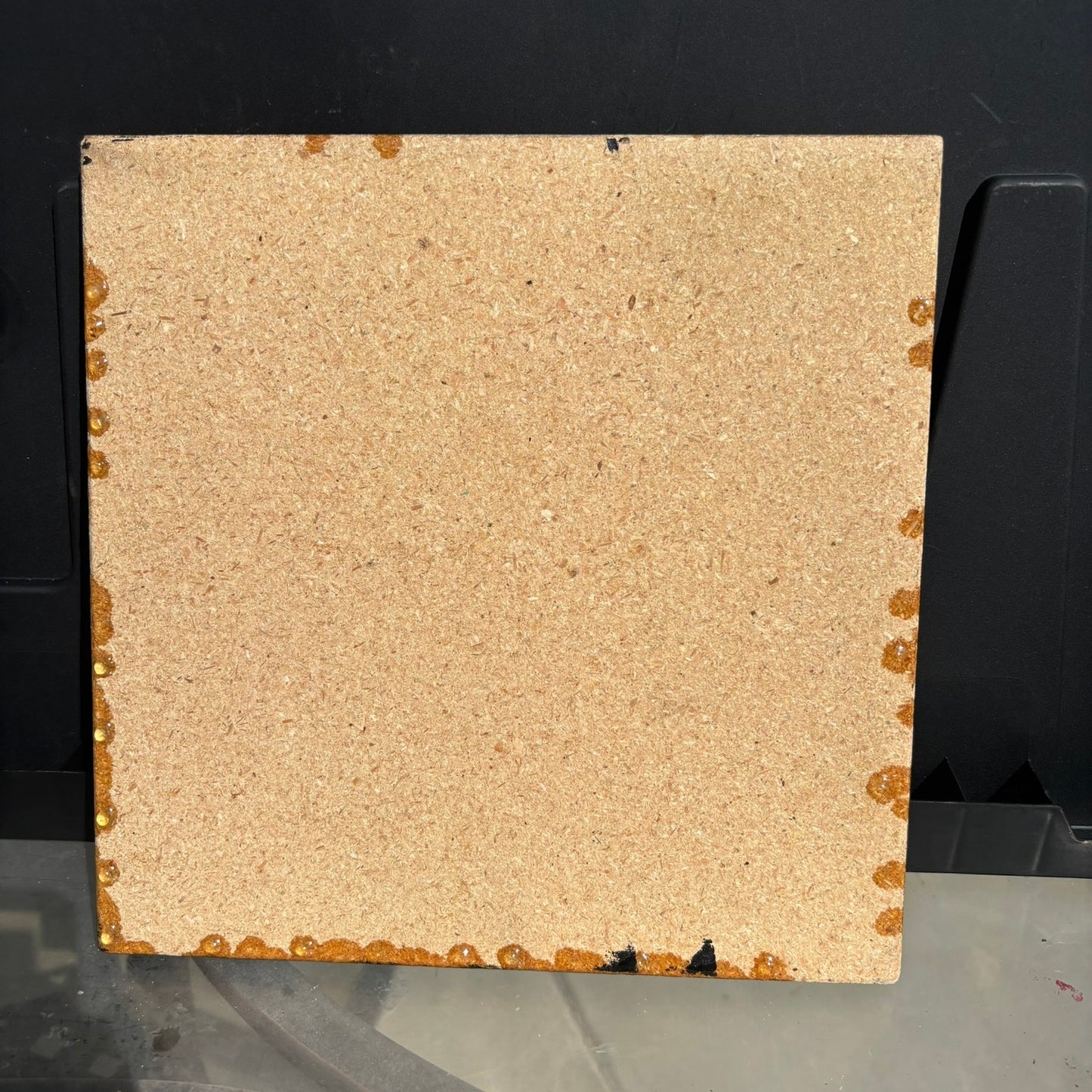 Golden Vintage Words - Resin Coated Chess Board