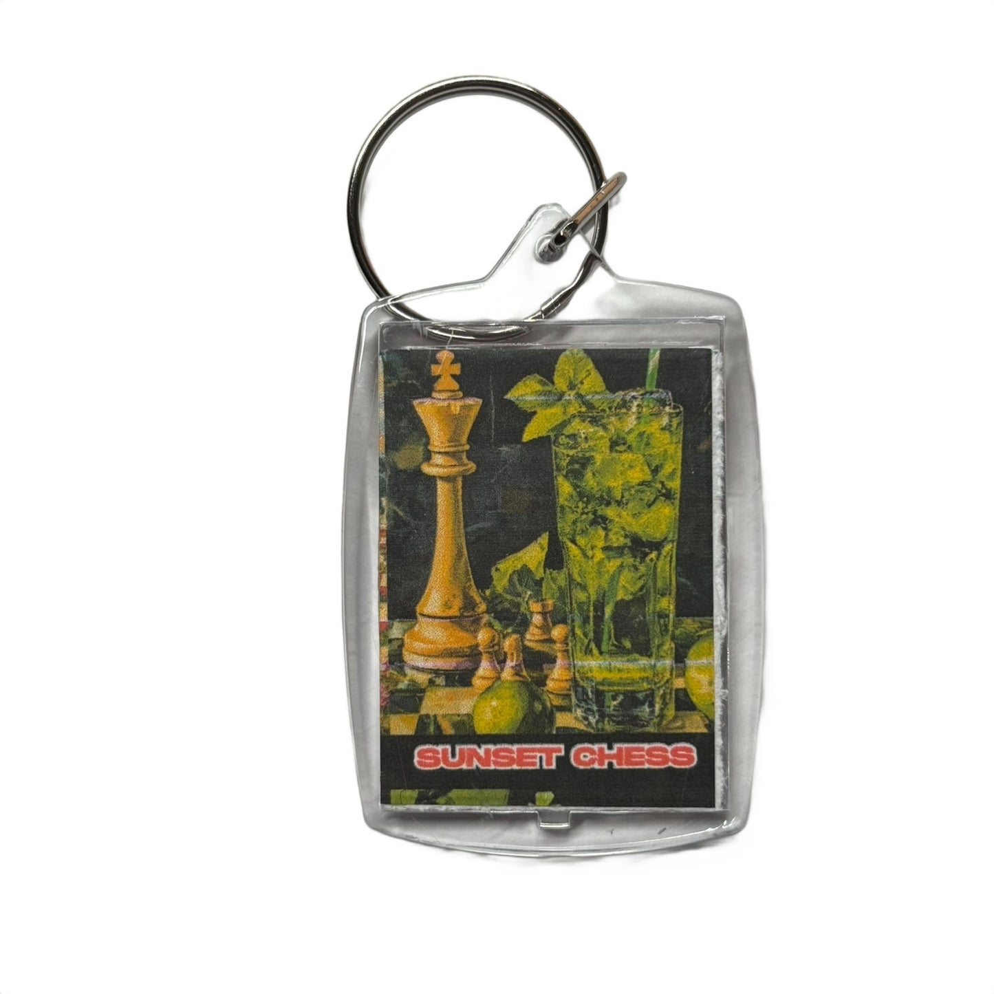 Green Juice - Chess  Photo Keychain