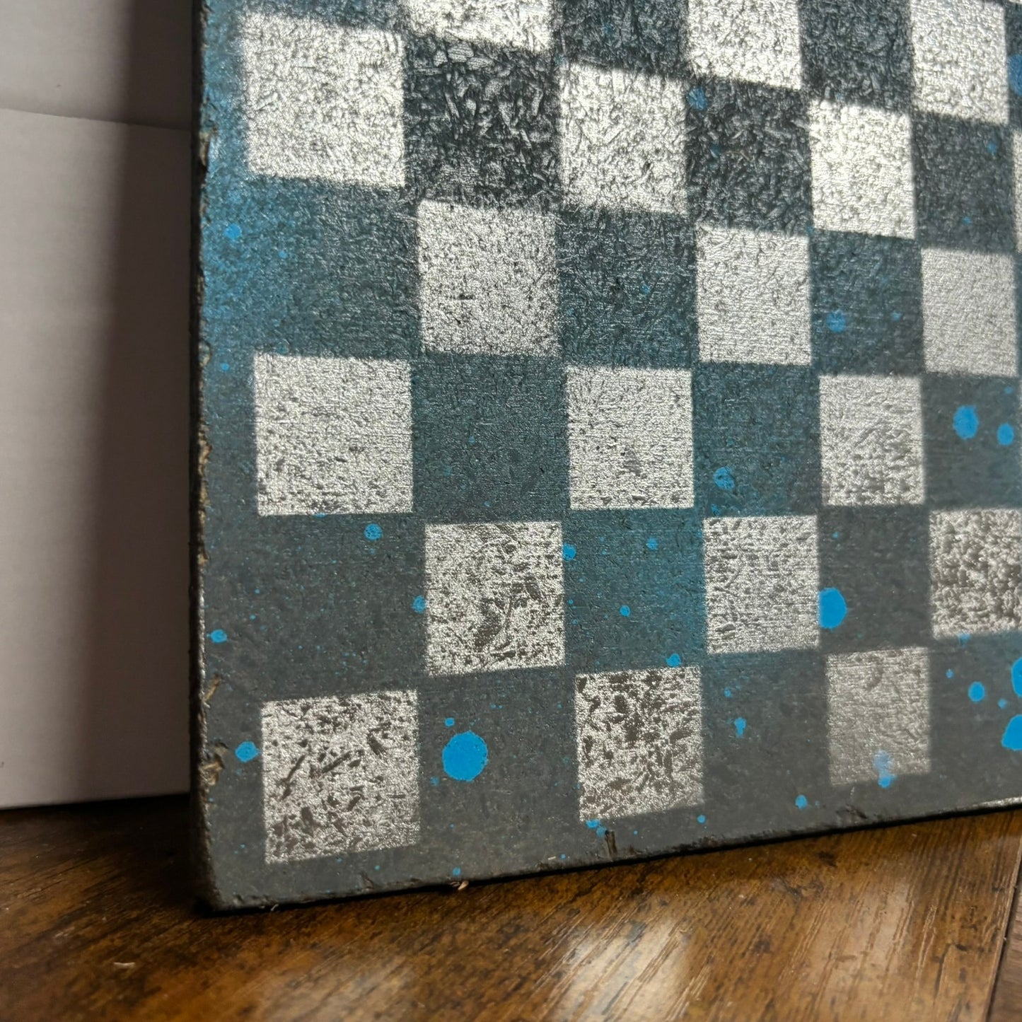 Blue Chrome - Painted Double Sided Chess Board