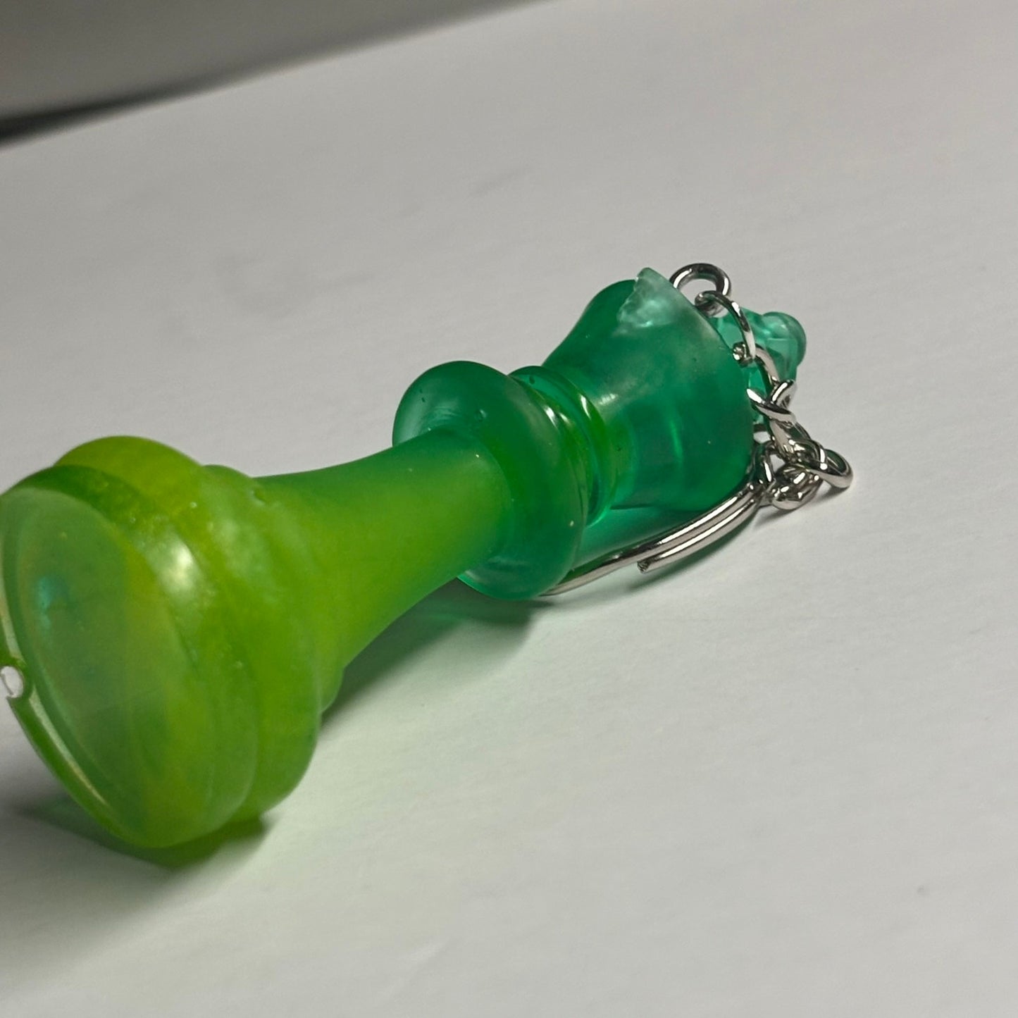 Green Mush King - Handmade Resin Keychain