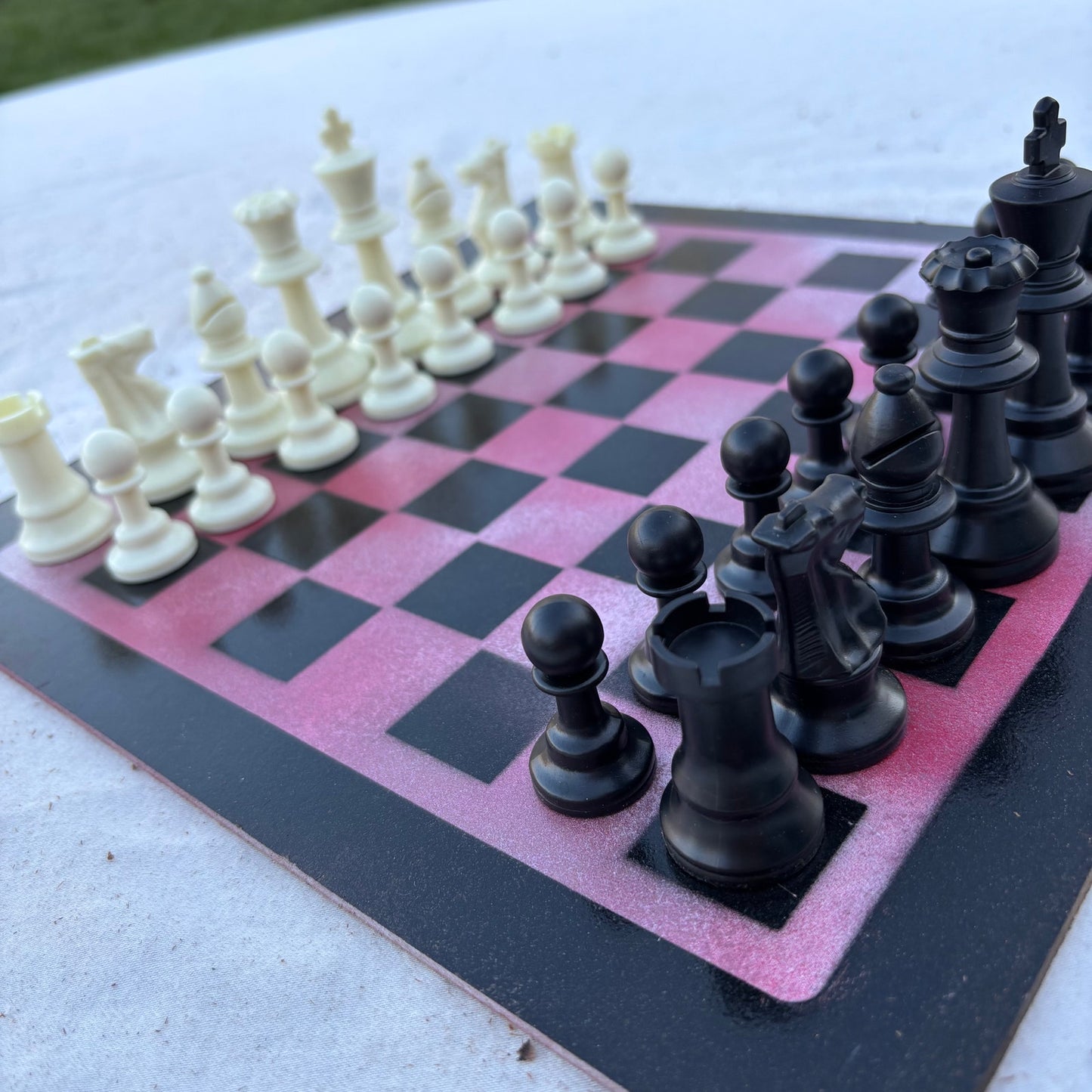 Purple Pink - Painted Chess Set