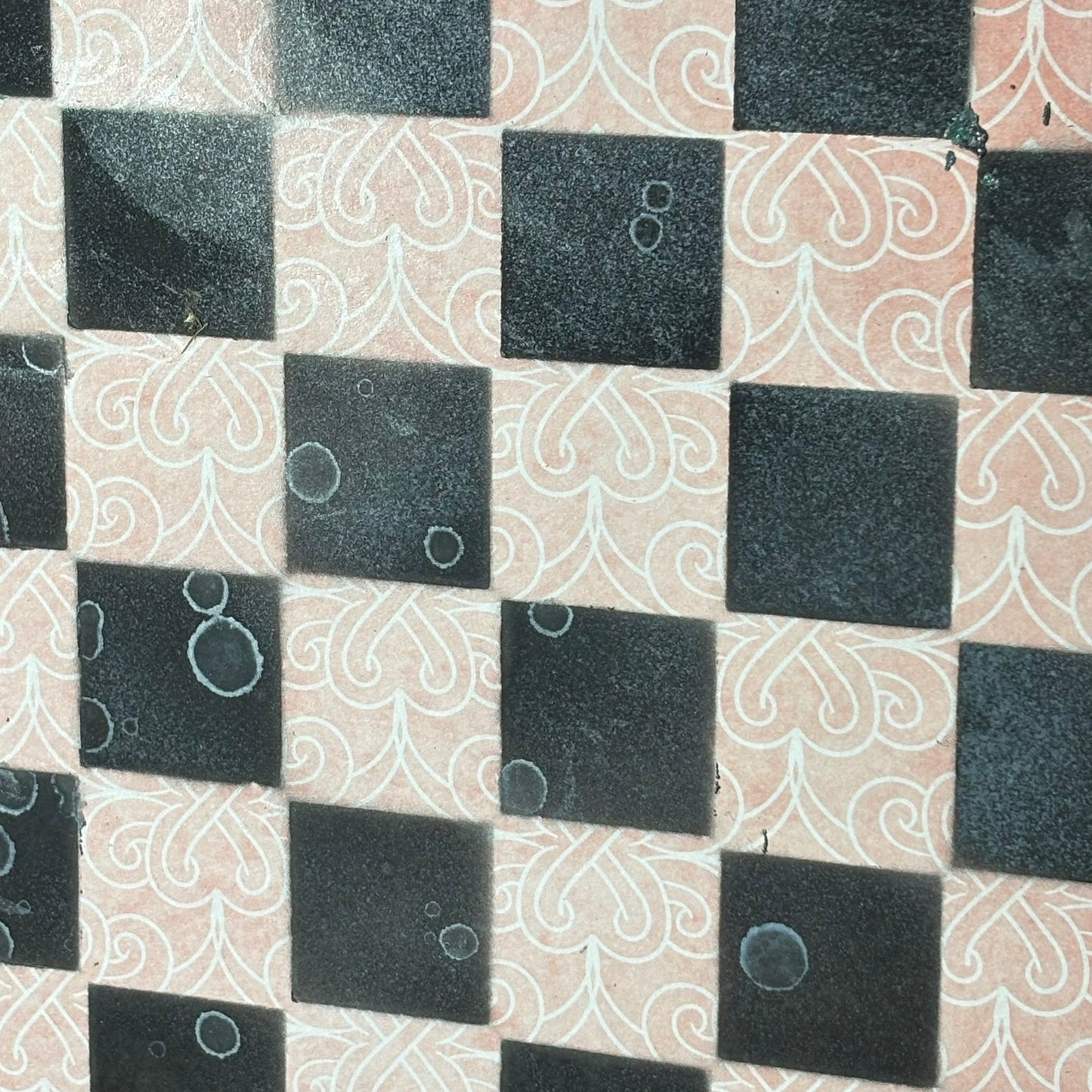 Peach Cream - Scrapbook Chess Board