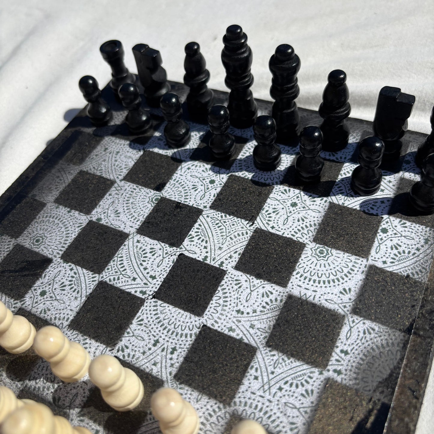 Simple Pattern - Scrapbook Chess Set