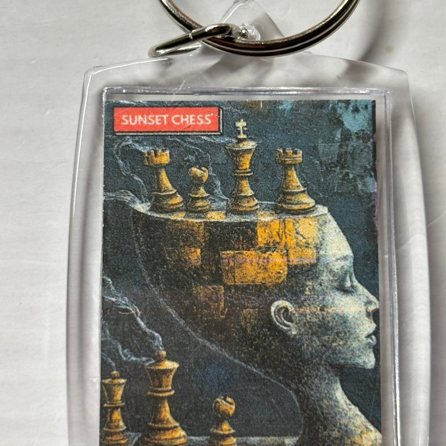 Cooling Off - Chess  Photo Keychain
