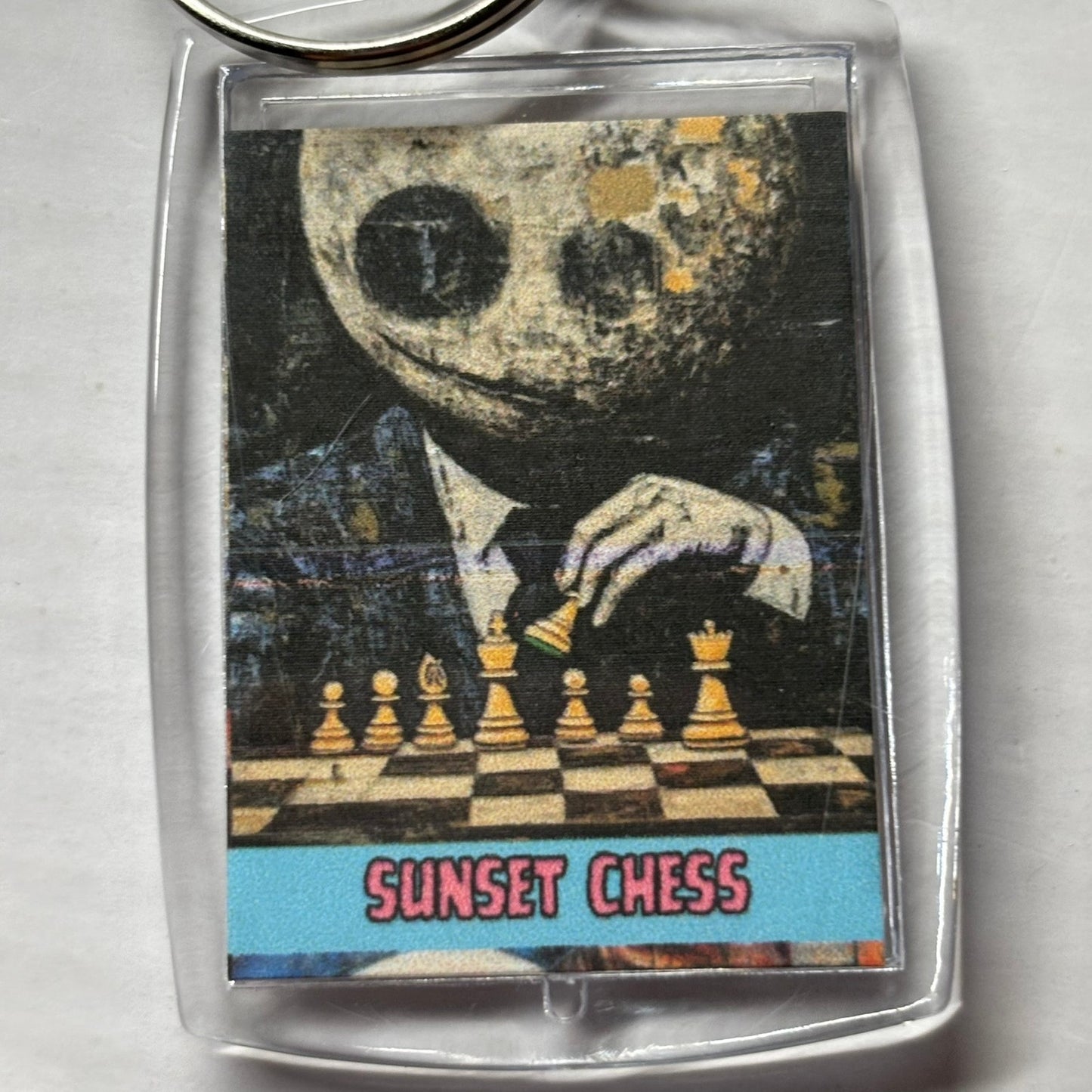 Moon Neck - Chess  Photo Keychain