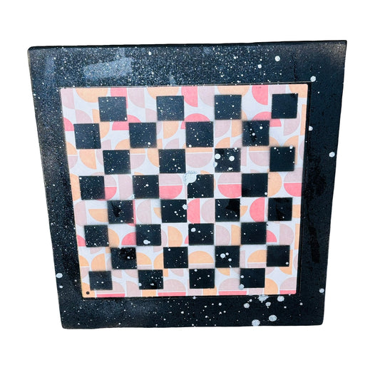 Peach Pattern - Large Scrapbook Chess Board