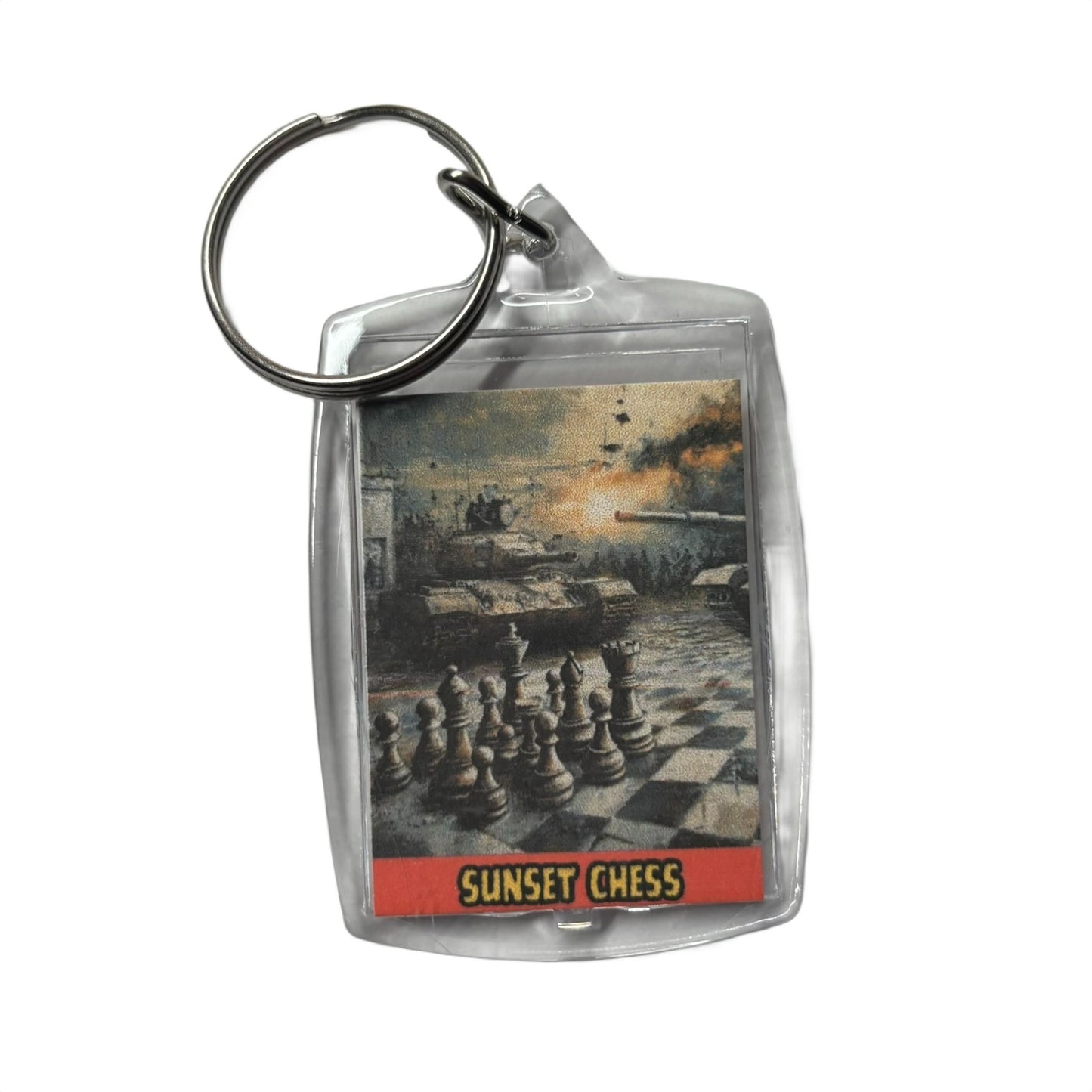 Tank Wars - Chess  Photo Keychain