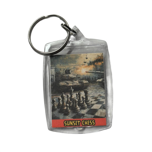 Tank Wars - Chess  Photo Keychain