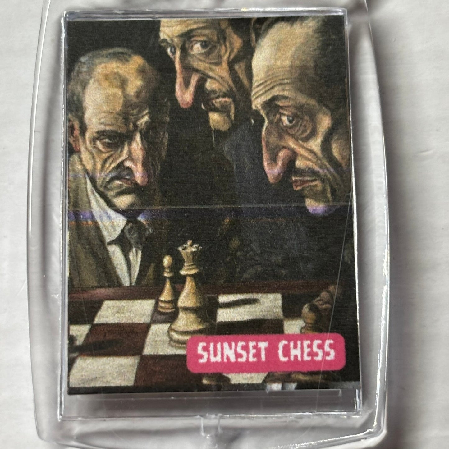 Three Wise Men - Chess  Photo Keychain