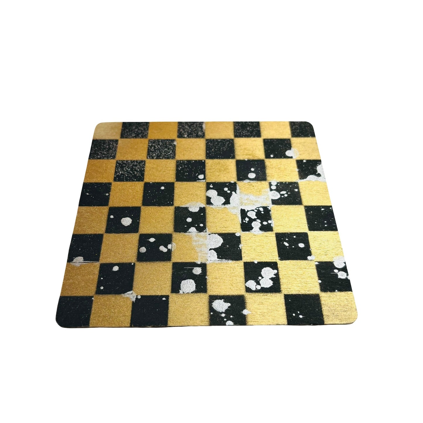 Golden Black Chrome Drip - Mini Chess Set