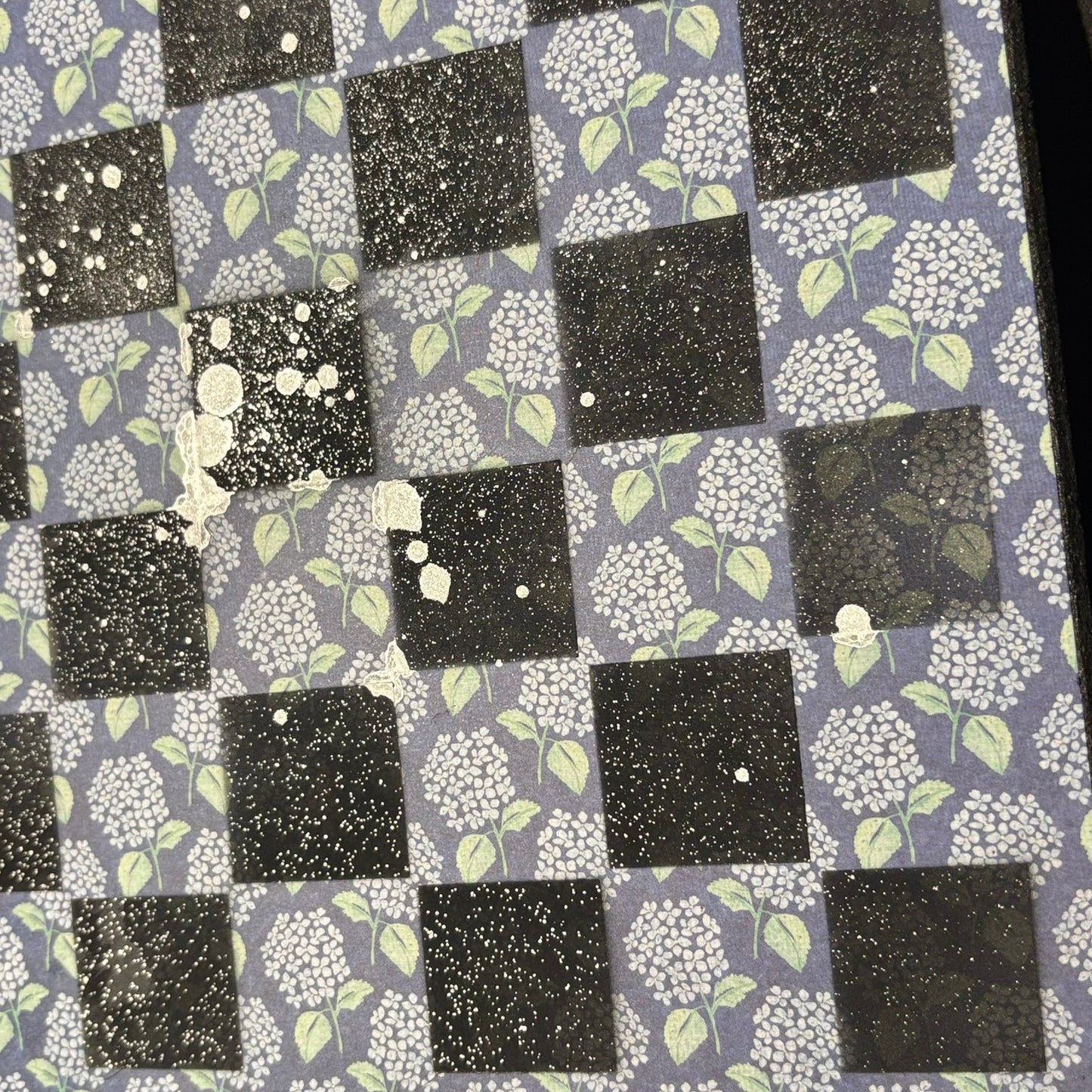 Vintage Flowers - Scrapbook Chess Board